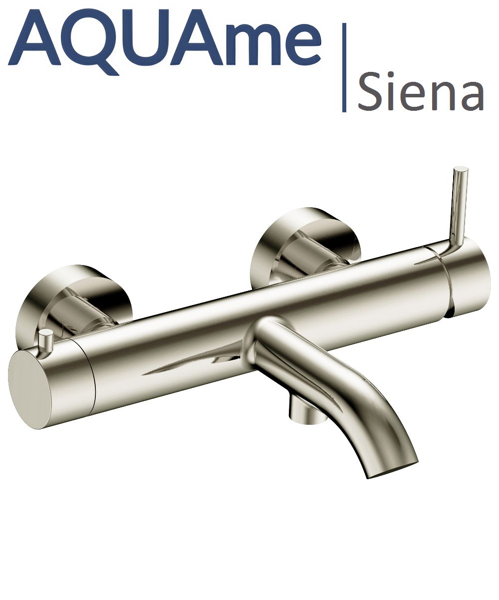 Смеситель для ванны AQUAme Siena шлифованный никель AQM6212BN