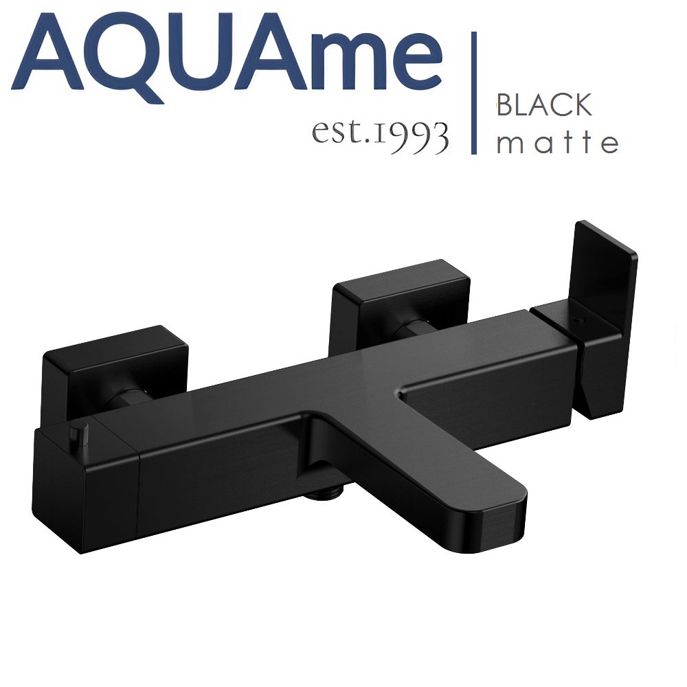 Смеситель для ванны с душем AQUAme Savona / матовый черный AQM6812MB